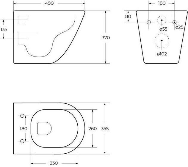 Унитаз подвесной BelBagno Sfera-r BB046CHR безободковый, крышка BB2111SC с микролифтом